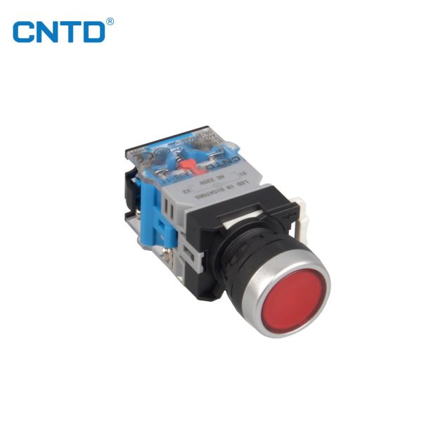 شاسی استپ قرمز چراغ دار طرح فانالLA38-11PND-Q3/RD220V CNTD